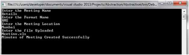 User Inputs the Details